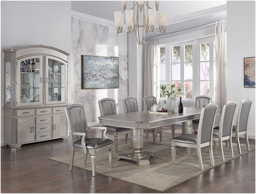 Klena With Pedestal Formal Dining Room Set